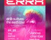 Poster for drift outlives the earth tour featuring Vianova and Resolve; date 09_09 at The Norva, Norfolk, VA.