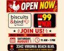 See Rod Fitzwell, Sean Hood, and Rina at the new Biscuits & Bird by Hardee's