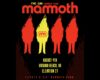Band poster advertising Mammoth End Summer Tour with four flame silhouettes and the date August 4, Virginia Beach, Elevation 27; tickets at mammoth.band